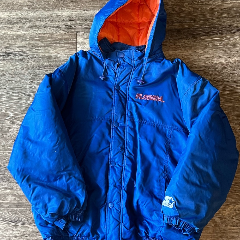 Vintage Florida Gators Puffer Jacket detachable hood 90s NCAA champions size LG